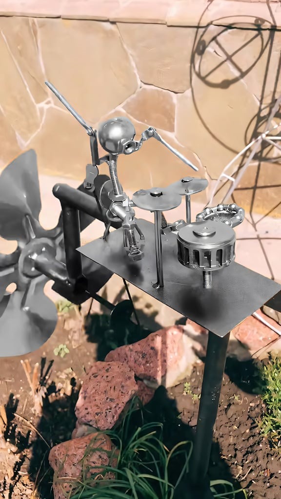 🔥Last Day 55% OFF🥁Handmade Metal Rock Band Windmill🎁