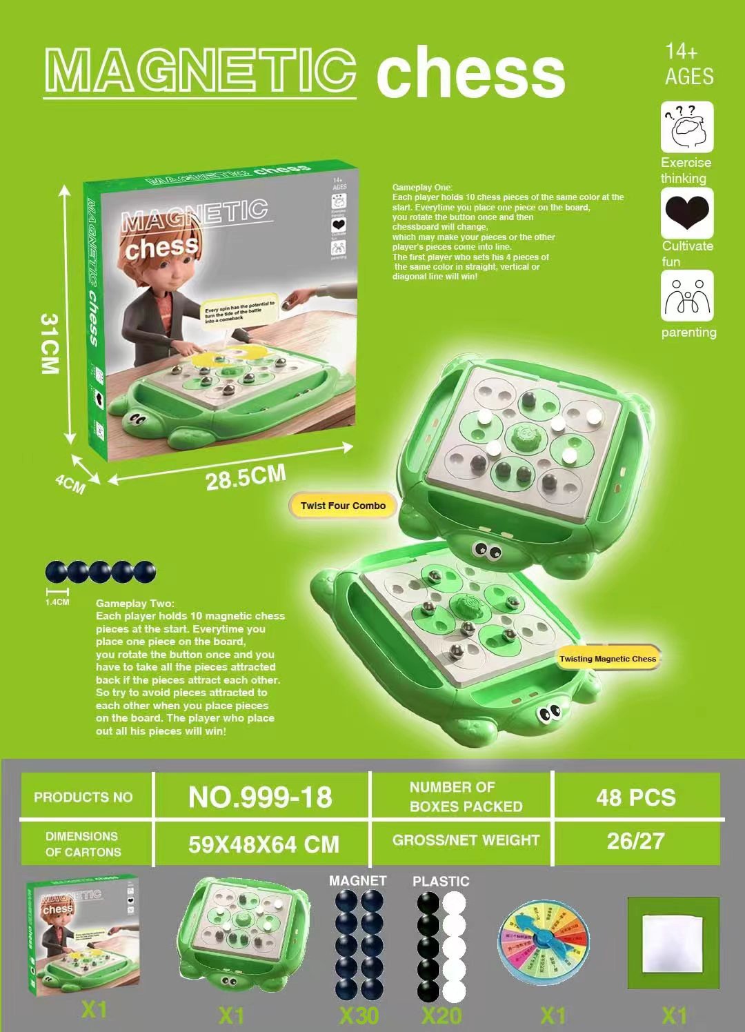 🎅Christmas Sale 50% OFF – Magnetic induction chess leisure puzzle