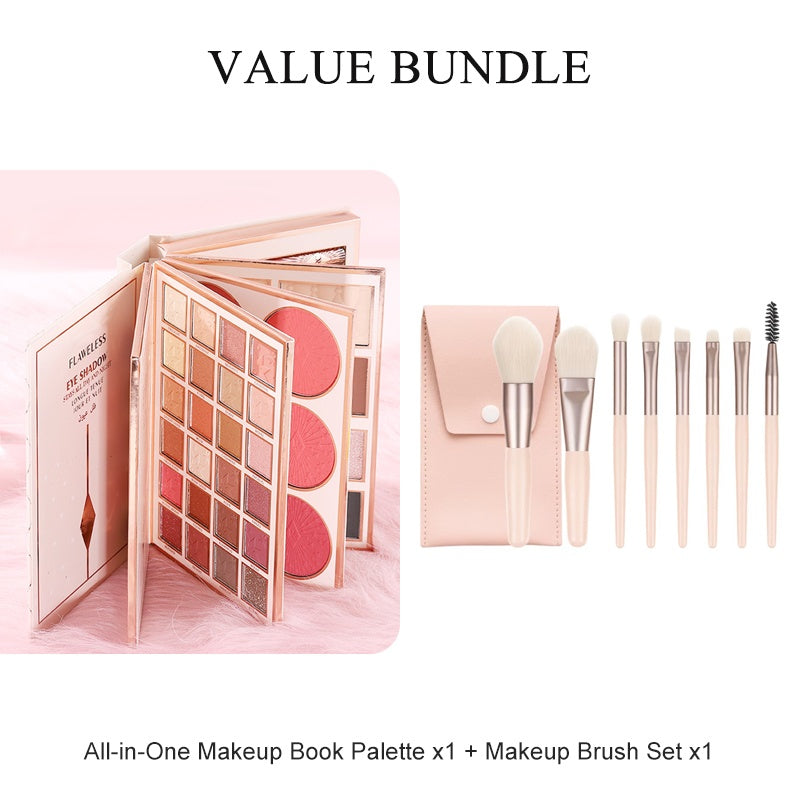 ⏳LAST DAY SALE 50% OFF!!🎁✨Magic Makeup Book – All-in-One Cosmetic Palette with Eyeshadows, Blush, Highlighter & Lip Gloss | Perfect Christmas Gift for Her🎄🇬🇧