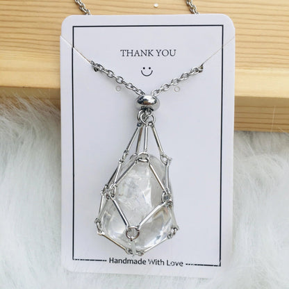 🔥Hot Sale 49% OFF - 2023 Crystal Stone Holder Necklace🎁
