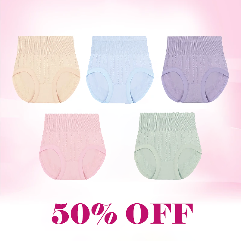 ⏰Limited Sale: Buy 1 Get 2 Free - JUST ￡2.99/PC!!🤩Leak-proof High-Waist Tummy-Control Butt-Lifting Panties💕
