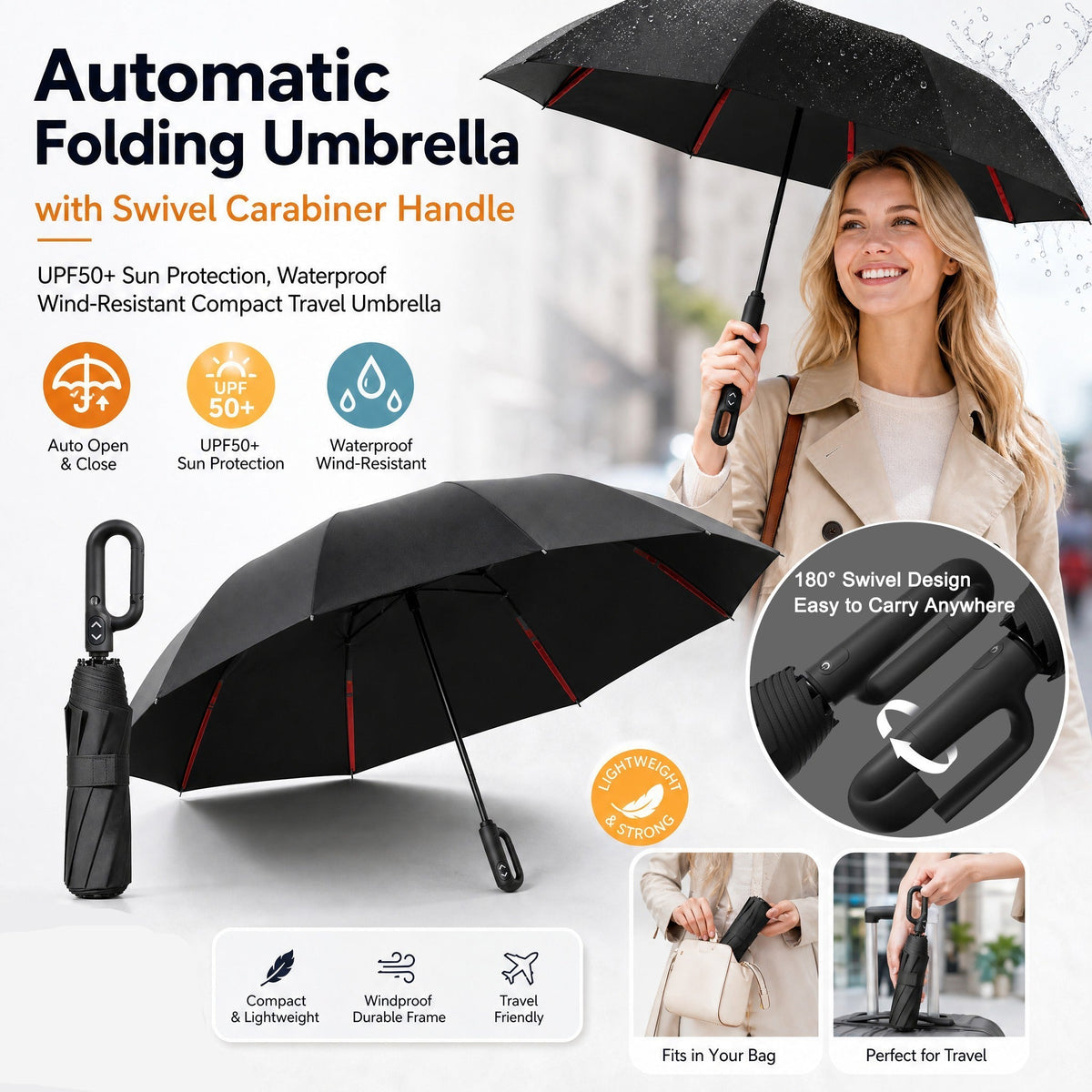 ⏳LAST DAY SALE ONLY ￡12.99!!🔥The UK’s Go-To Foldable Umbrella: Auto Open, Stormproof & UV-Blocking ☔☀️Compact, Durable & Perfect for British Weather – No More Soaked Commutes!🛡️🇬🇧
