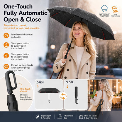 ⏳LAST DAY SALE ONLY ￡12.99!!🔥The UK’s Go-To Foldable Umbrella: Auto Open, Stormproof & UV-Blocking ☔☀️Compact, Durable & Perfect for British Weather – No More Soaked Commutes!🛡️🇬🇧