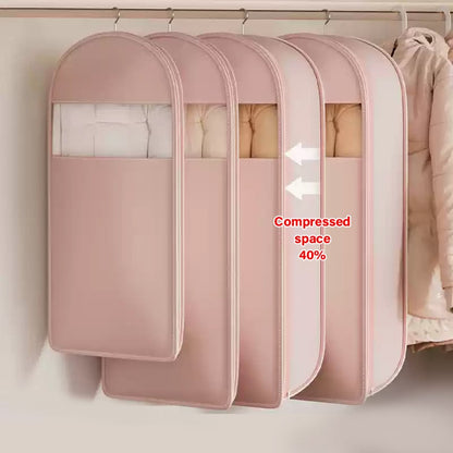 🔥2025 Hot Sale✨️Space Saving Hanging Garment Bag with Self Compression Zipper