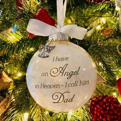 🎅Christmas Sale 55% OFF - Christmas Ornaments Feather Ball👼Angel In Heaven Memorial Ornament
