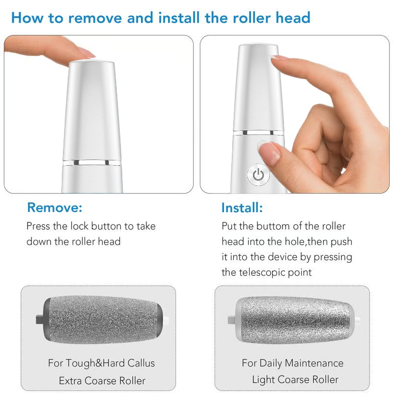 🏆Last Day Sale - Only ￡9.99!🔥Flash Sale⚡50K+ SOLD!💥💕Electric Feet Callus Remover🎁1 * Replacement Head Included