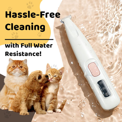 🎉Hot Sale💥Waterproof Rechargeable Pet Shaver with LED Light