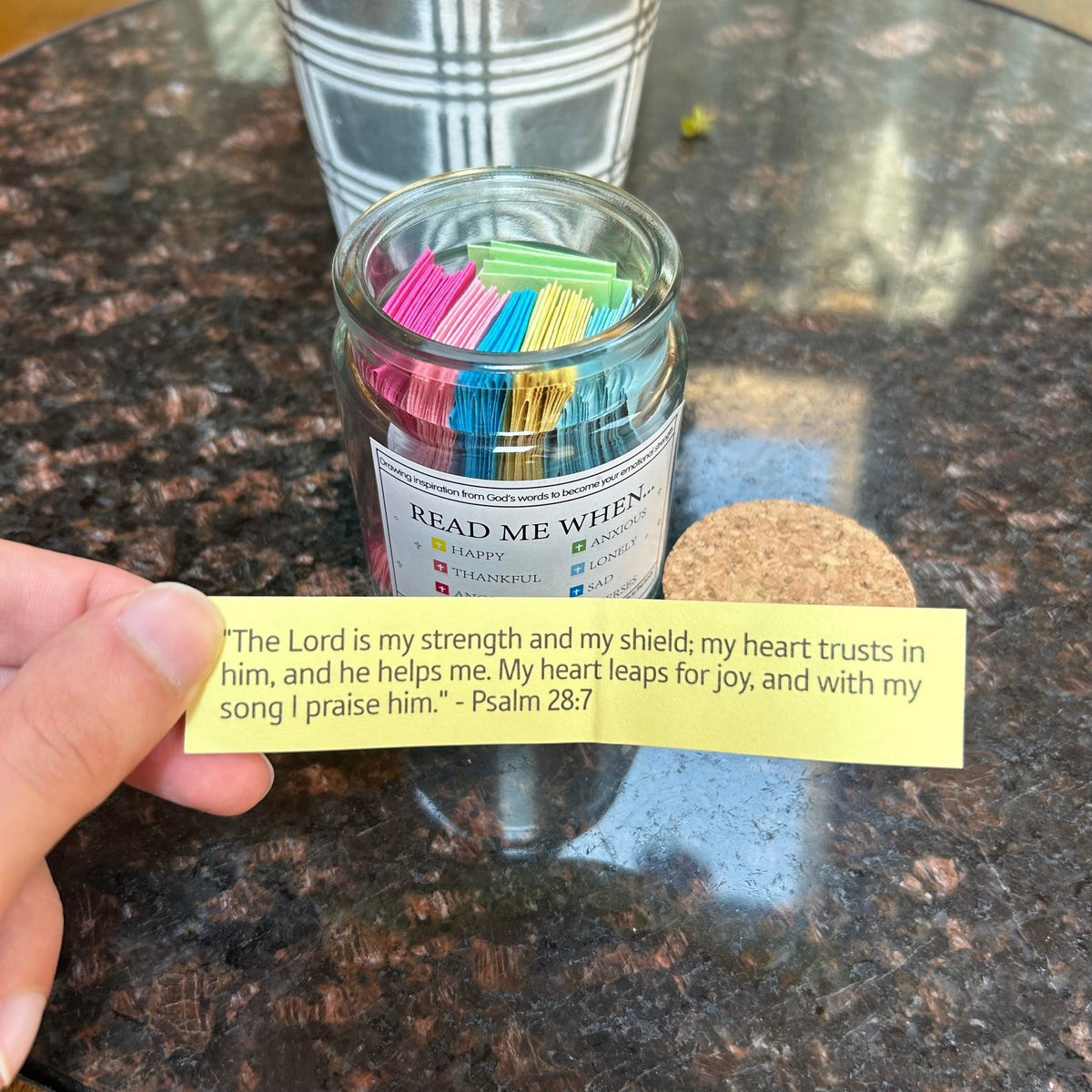 ✨Last Day 49% OFF⏰ -✝️Inspirational Bible Verses Jar 🎁 A Reminder of God's Words💖