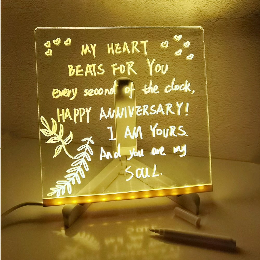 🎅Christmas Sale 49% OFF🎨LED Note Board🎁Buy 1 Get 7 Colour Pens For Free