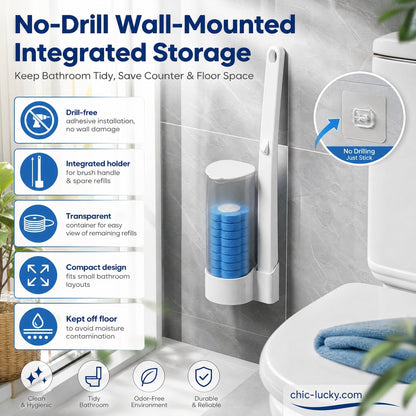 🔥LAST DAY SALE £6.99!!⚡50K+ SOLD!🚽💦Hands-Free Cleaning Gadget🧽Disposable toilet cleaning tool