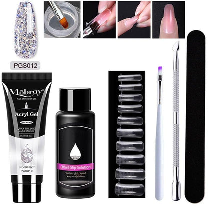 🔥Hot Sale 49% OFF🔥Luxury Crystal Nail Extension Gel Set🎁Buy 3 Pay 2(code:UV)