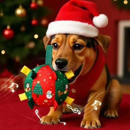 🎄Black Friday Sale 50% OFF!!⏳Flash Sale🏆50K+ SOLD!💥Dog Christmas Interactive Toy Soccer Ball with Bell🐕
