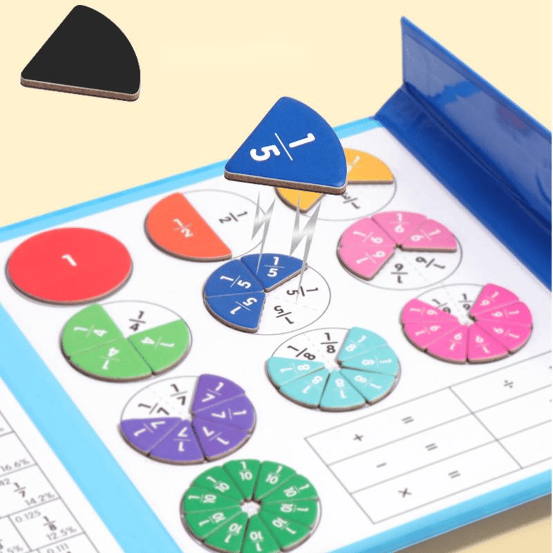 🔥Magnetic Book Fraction Puzzle For Children