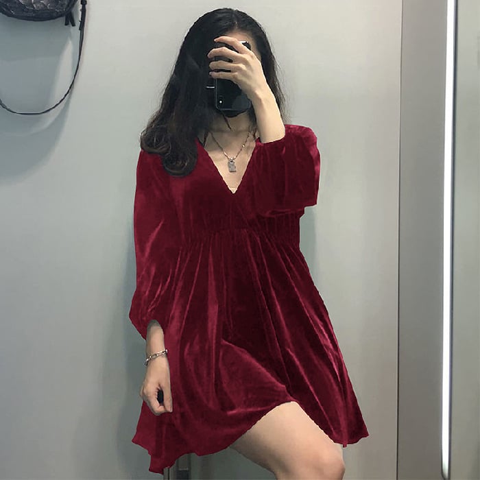 🎅Christmas Hot Sale 49% OFF🔥Portia Velvet Mini Dress🎁Buy 2 Save 10%