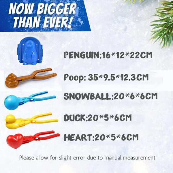 👍BEST SELLER👍5 Pcs (Penguin+Poop+Heart+Snowball+Duck)