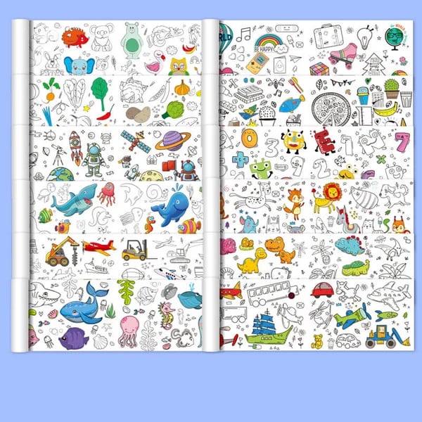 🎅Christmas Sale 49% OFF🎄Children's Drawing Roll🎁Buy 3 Pay 2