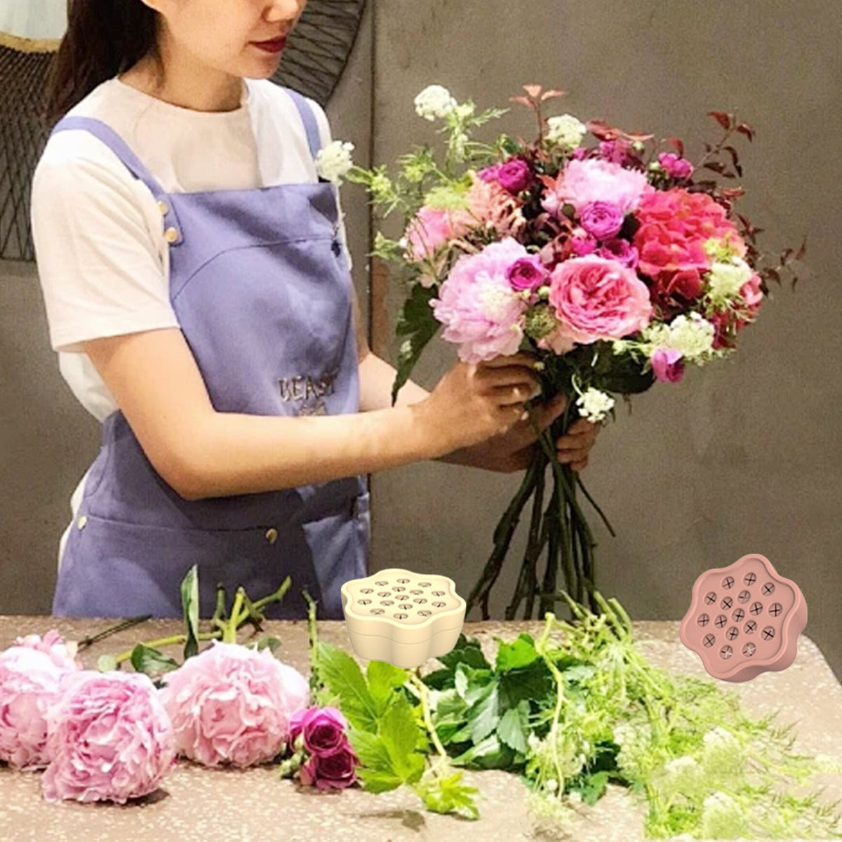 🌷Spring Sale 50% OFF🔥Upgraded🔥More stable&durable - Floral Arranging Tool🎁Buy 1 Get 1 Free