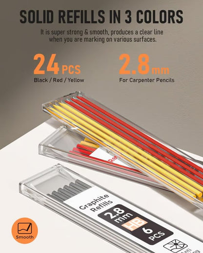Multifunctional Quick-Drying Carpenter Pencil with Sharpener