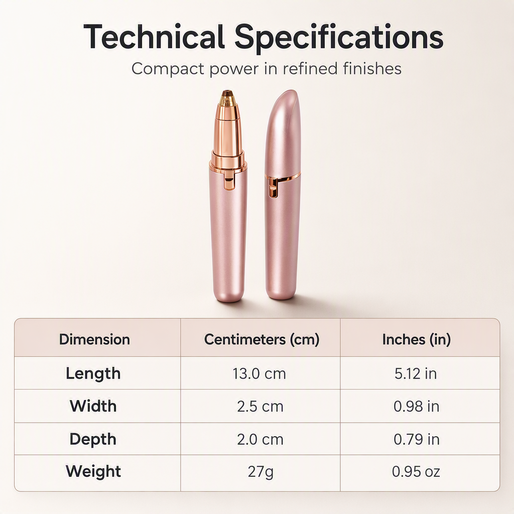 ✨ 50% OFF 💖 Electric Eyebrow Trimmer Pen with LED Light – USB Rechargeable Precision Hair Remover