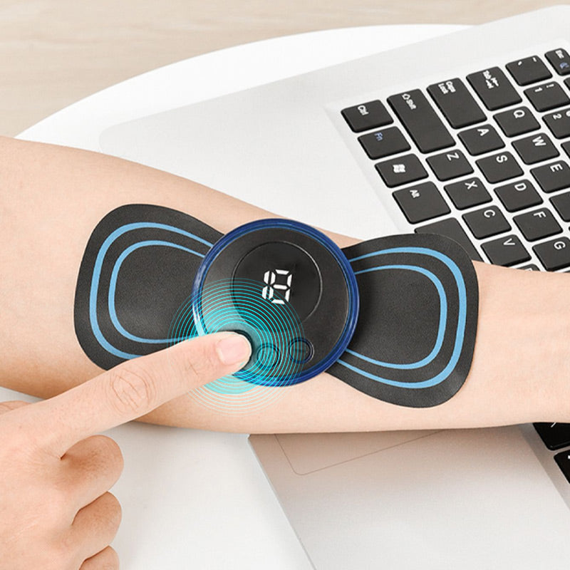 🔥Christmas Sale - BUY 1 GET 1 FREE🎁Portable Massager with 8 Modes and LCD Screen - Mini Muscle Stimulator for Pain Relief