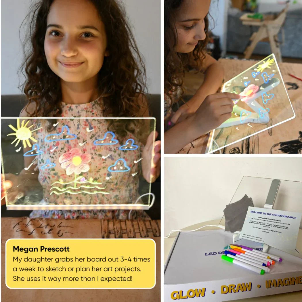 ✨LAST WEEK SPECIAL PRICE: ￡9.99!!⏳🎨Luminous Led Drawing Board For Children
