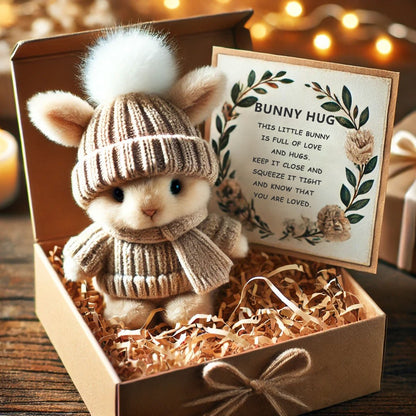 🔥Last Day: Buy 2 save 20%🐇Handmade Mini Bunny Hug Cute Easter Gift🎁