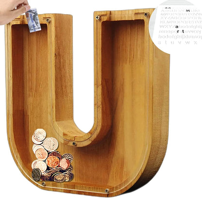 🔥HOT SALE🔥Piggy Bank-Wood Gift For Kids
