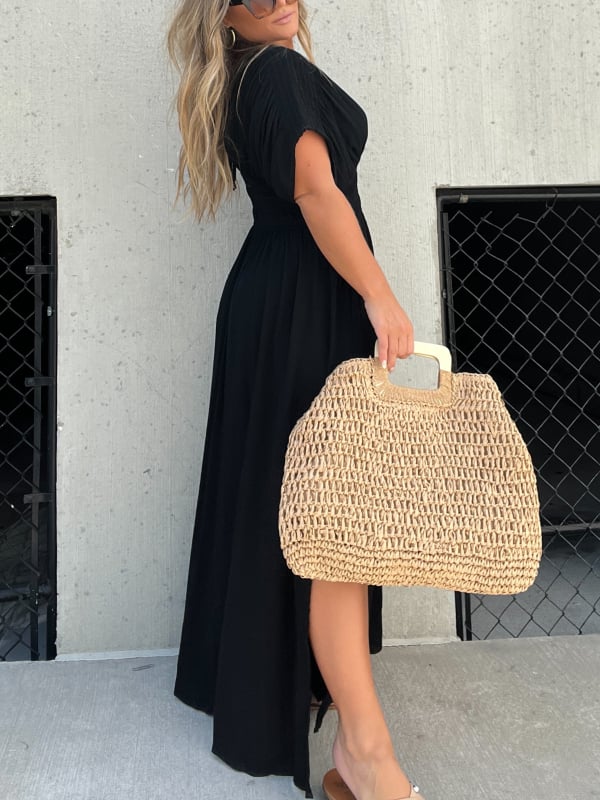 🌸Hot Sale 50% OFF💗New Fashion Slit V-neck Effortless Long Dress