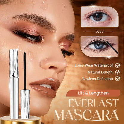 ✨ Waterproof Fiber Mascara - Intense Length & Curl with Enriched Fibers for Clump-Free Volume All Day 🌟
