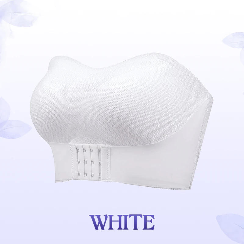 🔥Breathable Non-Slip Strapless Front Buckle Push-Up Bra