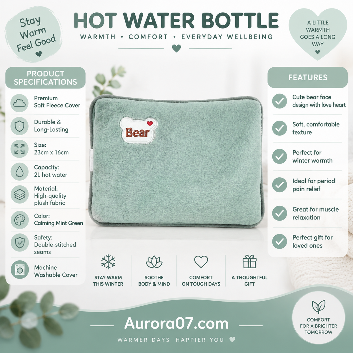 🔥Rechargeable hot water bottles, heat packs, explosion-proof heat pads