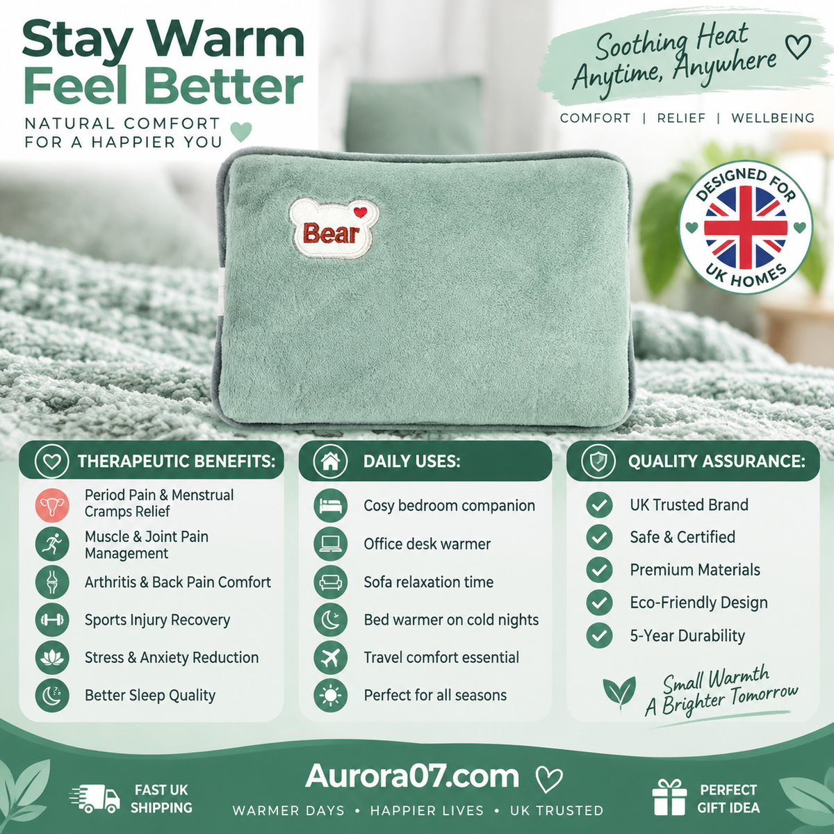 🔥Rechargeable hot water bottles, heat packs, explosion-proof heat pads