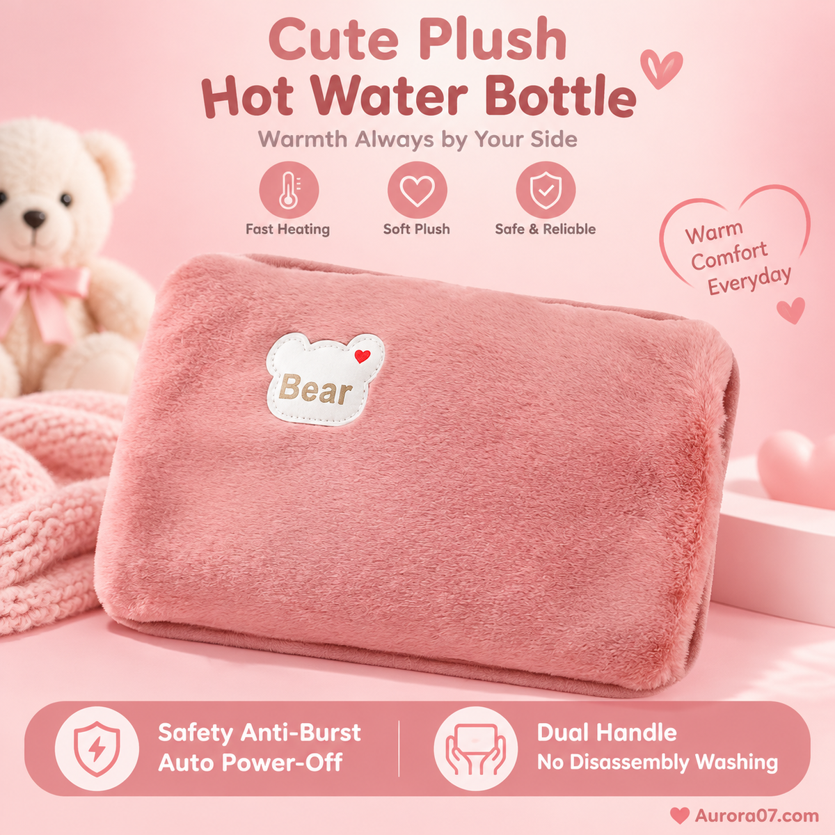 🔥Rechargeable hot water bottles, heat packs, explosion-proof heat pads