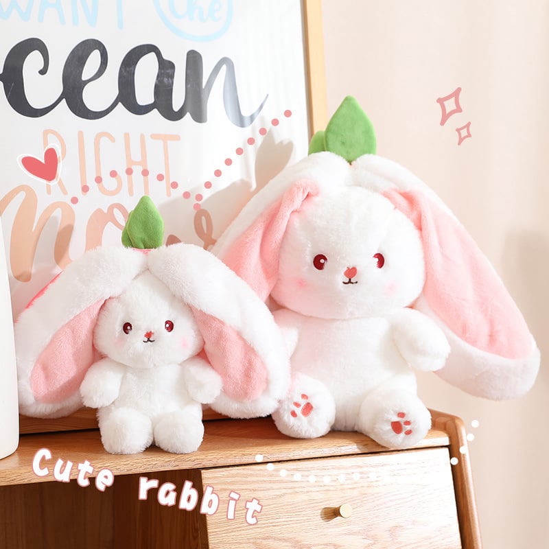 🐇Easter Promotion 49% OFF🍓Strawberry Bunny Transformed into Little Rabbit🎀Fruit Doll Plush Toy🐰