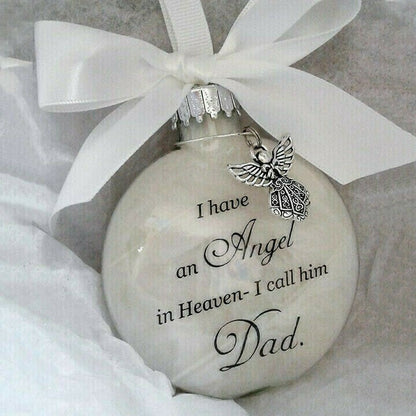 🎅Christmas Sale 55% OFF - Christmas Ornaments Feather Ball👼Angel In Heaven Memorial Ornament