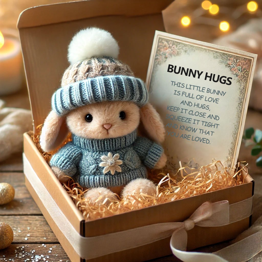 🔥Last Day: Buy 2 save 20%🐇Handmade Mini Bunny Hug Cute Easter Gift🎁