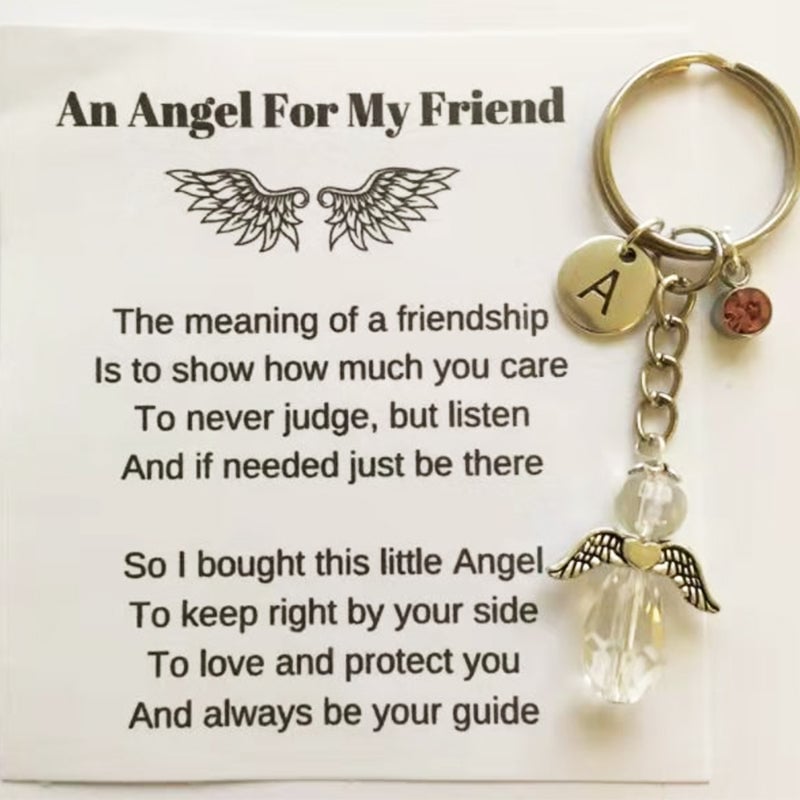 💕LAST DAY 50% OFF 💕Friendship gift • Guardian Angel Keychain🎁Buy 3 save 15%&Free Shipping