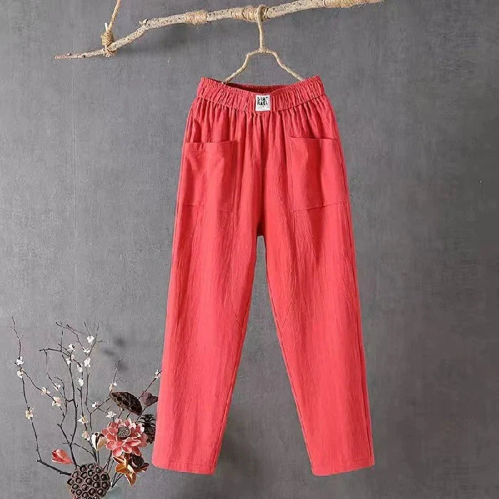 Women's Solid Color Loose Pants-Buy 2 Free Shipping