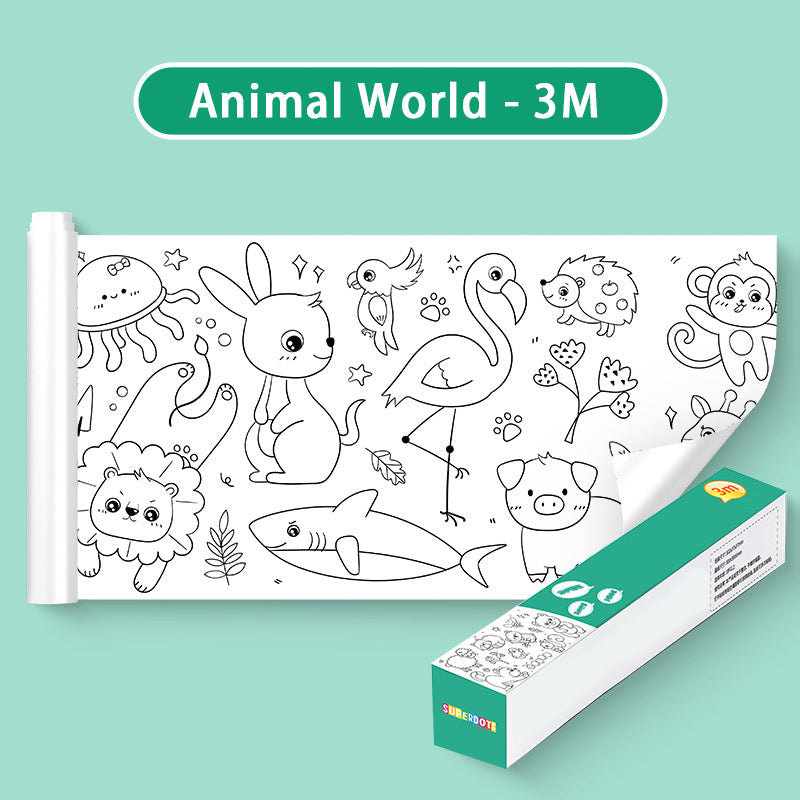 🎅Christmas Sale 49% OFF🎄Children's Drawing Roll🎁Buy 3 Pay 2