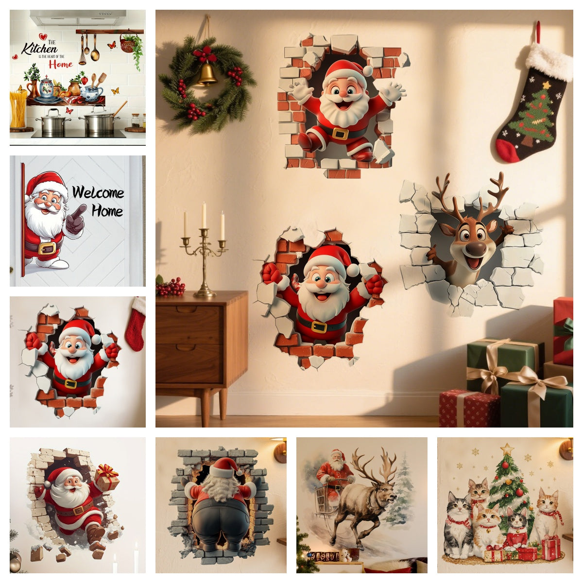 ⏳Surprise price: ￡5.99!!🔥🎅Christmas Creative Wall Sticker