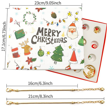 🎅Christmas Presale 49% off🎁24 Day Christmas Countdown Calendar-DIY Bracelet Kit