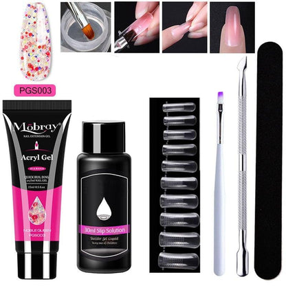 🔥Hot Sale 49% OFF🔥Luxury Crystal Nail Extension Gel Set🎁Buy 3 Pay 2(code:UV)