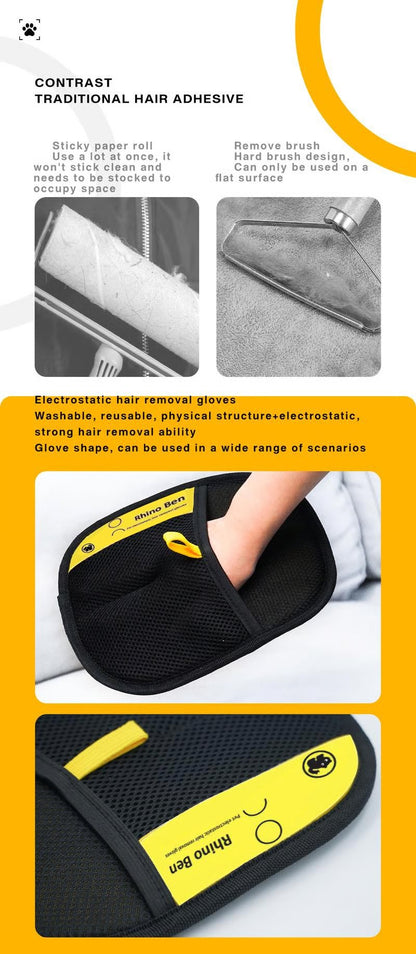 ✨Last Day Promotion 49% OFF🐱Pet Hair Remover Electrostatic Gloves🧤