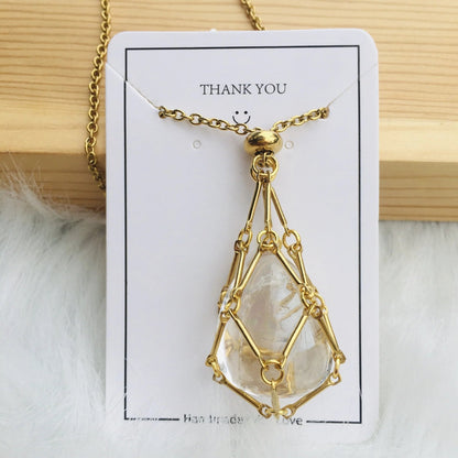 🔥Hot Sale 49% OFF - 2023 Crystal Stone Holder Necklace🎁