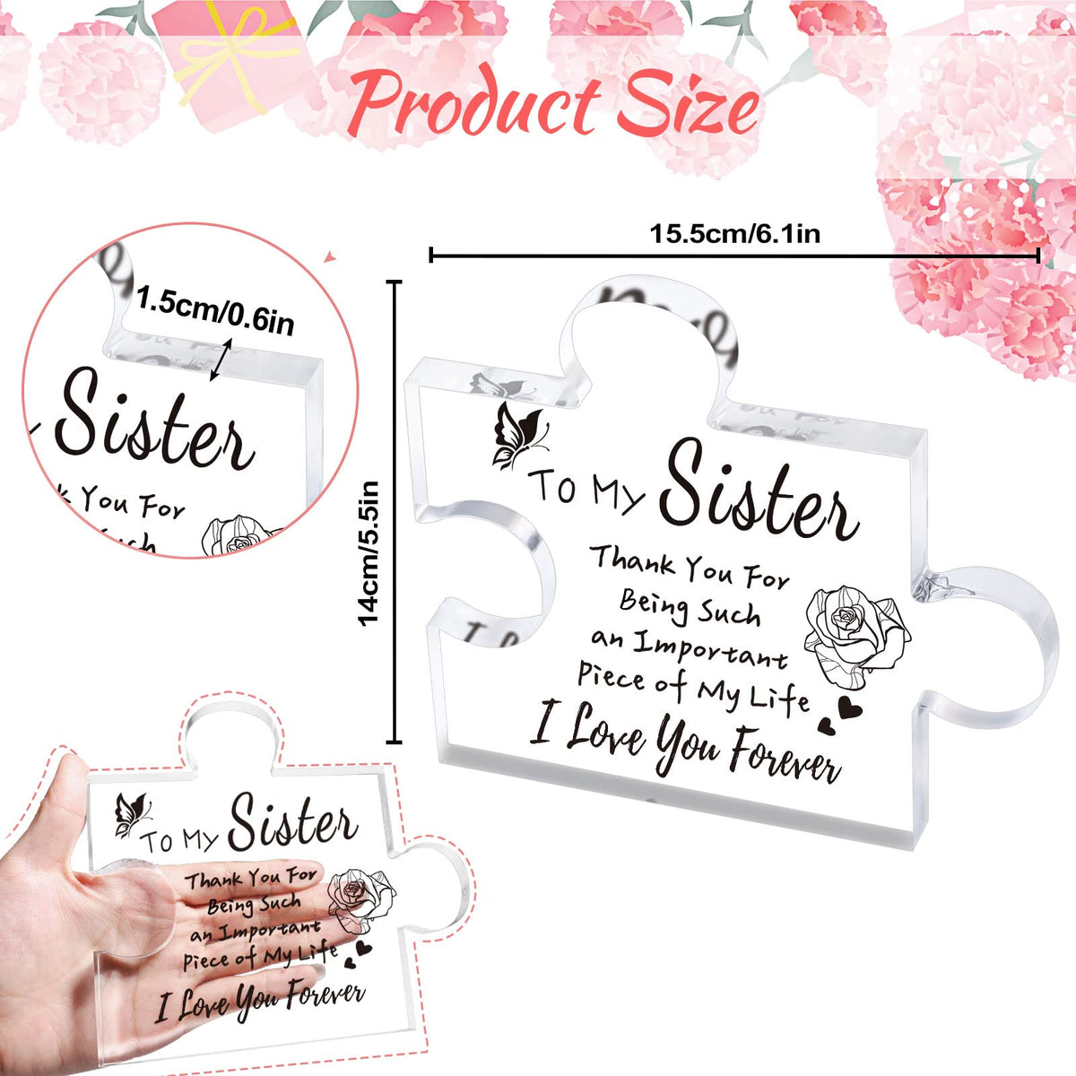 🎅Christmas Sale 49% OFF - 2023 Engraved Puzzle For Daughter/Sisters/Besties/Wife...