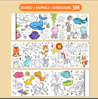 🎅Christmas Sale 49% OFF🎄Children's Drawing Roll🎁Buy 3 Pay 2