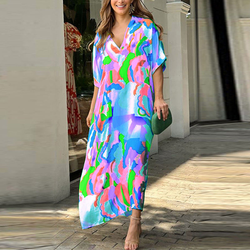 🎉Buy 2 Get 10%off🎉Casual dress with painted print(7 Colors)