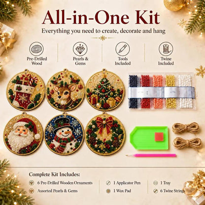 🔥LAST DAY SALE ONLY ￡7.99!!🔥Christmas DIY Painting Hanging Ornaments Set