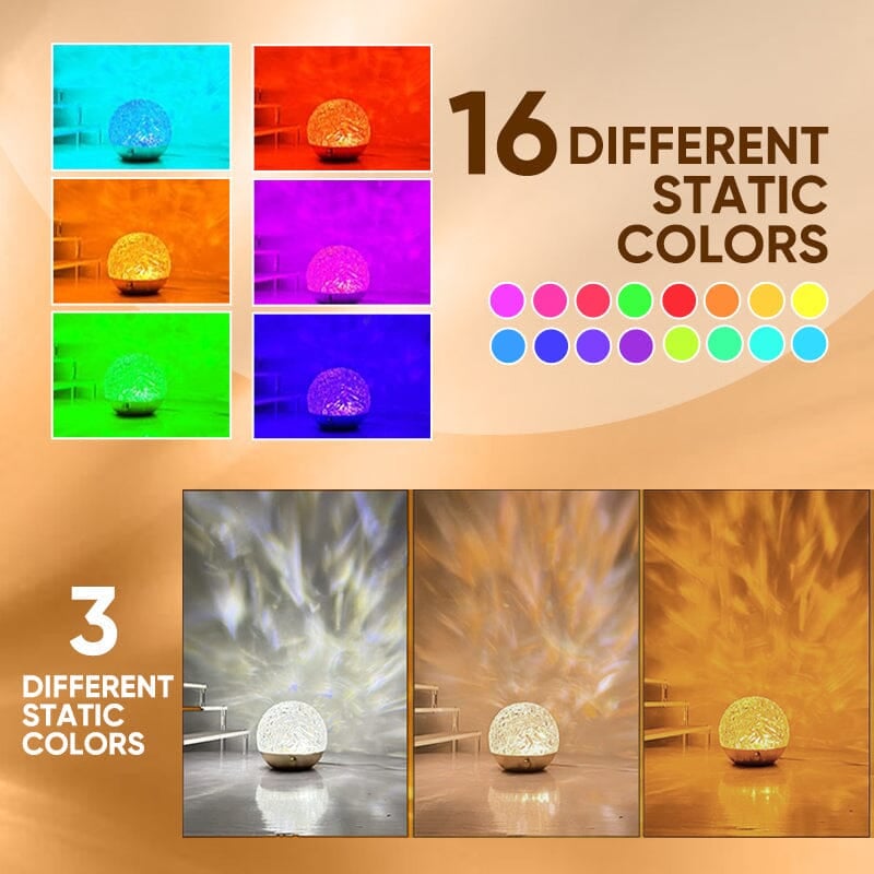 🔥New Year Sale 49% OFF🎁Water Wave Dynamic Projection Atmosphere Lamp