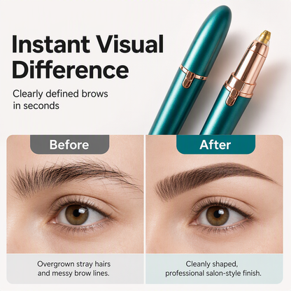 ✨ 50% OFF 💖 Electric Eyebrow Trimmer Pen with LED Light – USB Rechargeable Precision Hair Remover